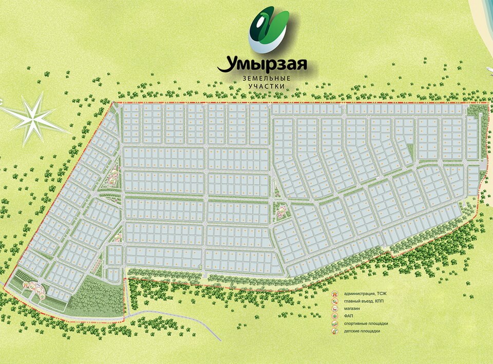 Ген план поселка Умырзая